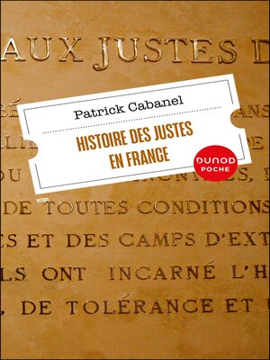 cover image of Histoire des Justes en France